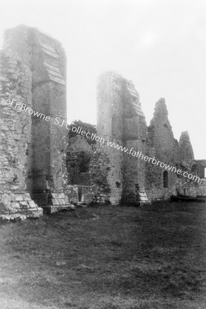 ATHASSEL PRIORY  FRONT OF CHURCH WITH GIGANTIC BUTTRESSES